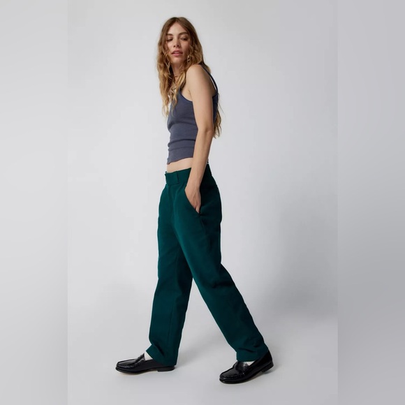 Dickies Women’s High-wasted Ankle Pant - Teal/Green - 10R - Picture 3 of 7